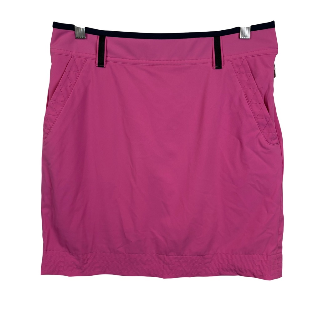 NWT Ralph Lauren Golf Skort  Sz 4 Pink Navy Blue Active Performance Skirt Preppy